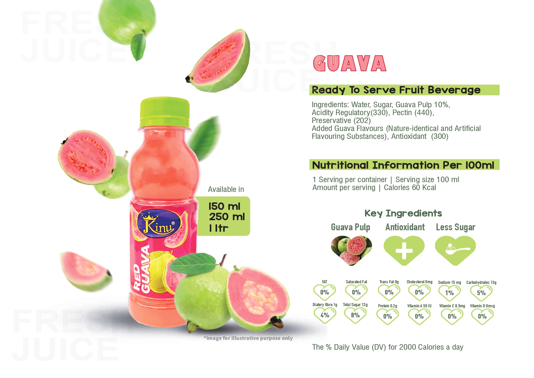 Kinu - Red Guava Juice - Image 6