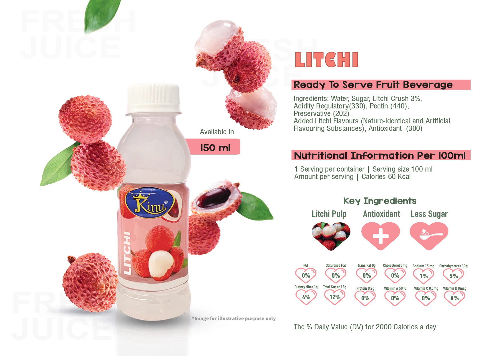 Kinu - Litchi Juice - Image 5